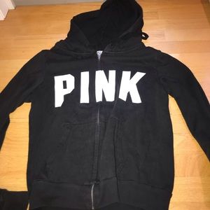 VICTORIA SECRET PINK black sweatshirt